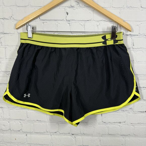 Under Armour Shorts Women Medium Multicolor Run Gym Fly By Perfect Race 2 PC - Picture 2 of 16